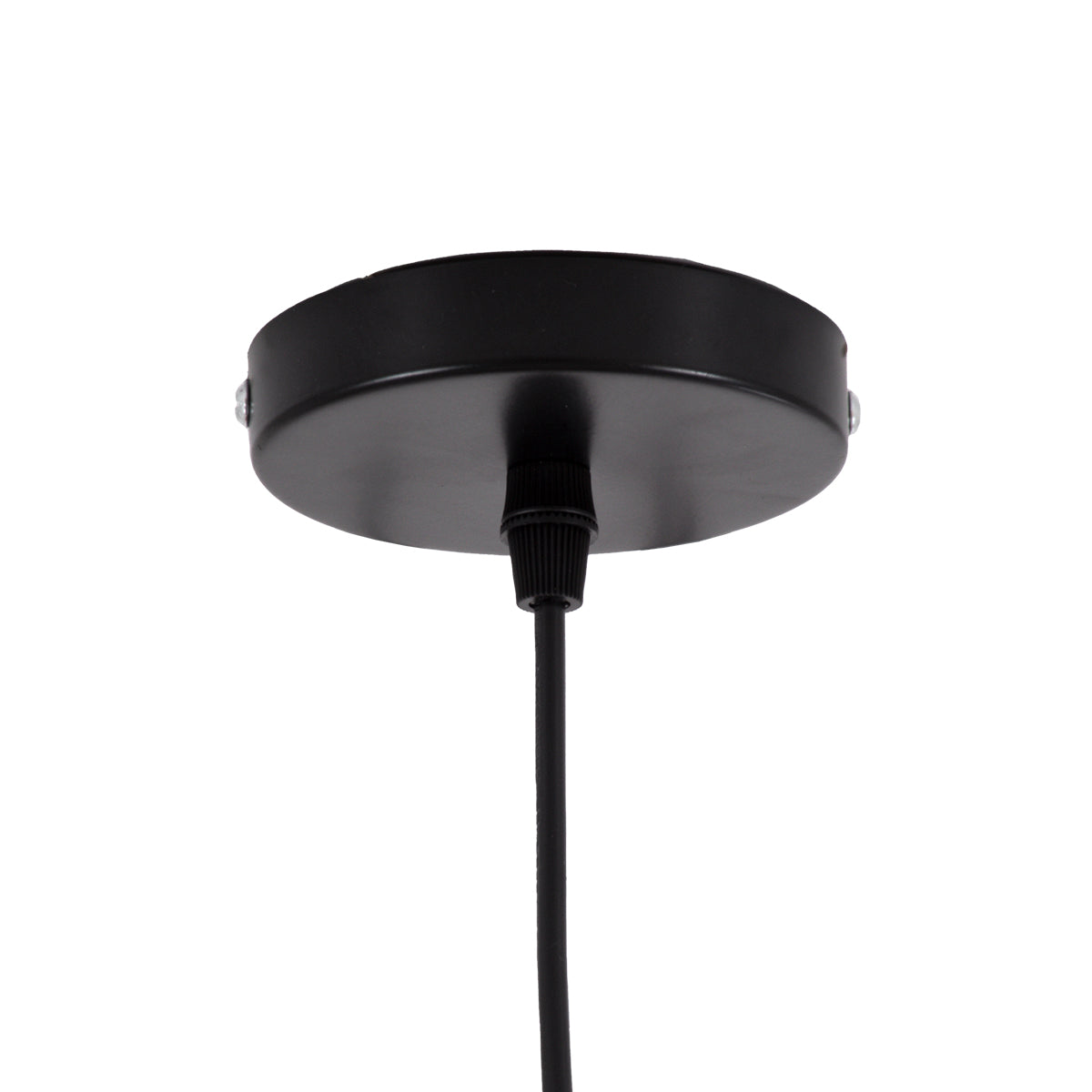 GloboStar® VILI BLACK 01261 Μοντέρνο Κρεμαστό Φωτιστικό Οροφής Μονόφωτο 1 x E27 Μαύρο Μεταλλικό Καμπάνα Φ35 x Y27cm - ledmania.gr