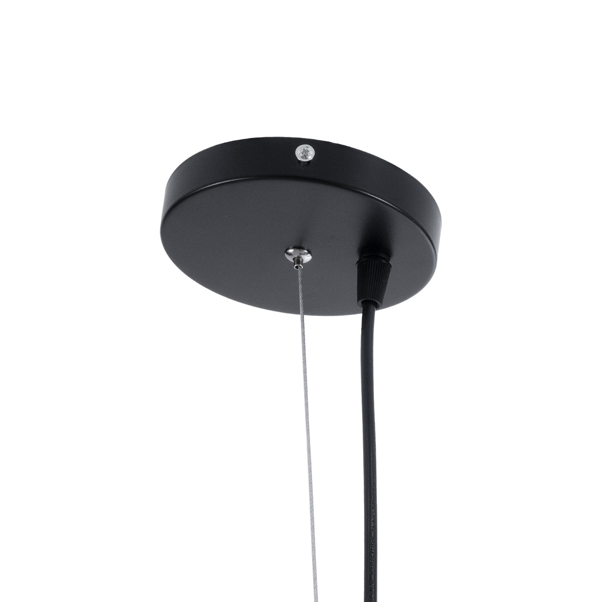 GLOBOSTAR® SCANDI 01266 Μοντέρνο Κρεμαστό Φωτιστικό Οροφής με Ντουί 1 x E27 AC 220-240V IP20 - Μαύρο - Μ38 x Π38 x Υ50cm - ledmania.gr