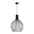GLOBOSTAR® SCANDI 01266 Μοντέρνο Κρεμαστό Φωτιστικό Οροφής με Ντουί 1 x E27 AC 220-240V IP20 - Μαύρο - Μ38 x Π38 x Υ50cm - ledmania.gr