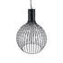 GLOBOSTAR® SCANDI 01266 Μοντέρνο Κρεμαστό Φωτιστικό Οροφής με Ντουί 1 x E27 AC 220-240V IP20 - Μαύρο - Μ38 x Π38 x Υ50cm - ledmania.gr