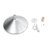 GloboStar® FELICITA 01276 Μοντέρνο Κρεμαστό Φωτιστικό Οροφής Μονόφωτο 1 x E27 AC220-240V IP20 - Φ40 x Υ30cm - Ασημί Μεταλλικό Καμπάνα - ledmania.gr