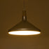 GloboStar® FELICITA 01276 Μοντέρνο Κρεμαστό Φωτιστικό Οροφής Μονόφωτο 1 x E27 AC220-240V IP20 - Φ40 x Υ30cm - Ασημί Μεταλλικό Καμπάνα - ledmania.gr