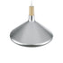 GloboStar® FELICITA 01276 Μοντέρνο Κρεμαστό Φωτιστικό Οροφής Μονόφωτο 1 x E27 AC220-240V IP20 - Φ40 x Υ30cm - Ασημί Μεταλλικό Καμπάνα - ledmania.gr