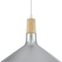GloboStar® FELICITA 01276 Μοντέρνο Κρεμαστό Φωτιστικό Οροφής Μονόφωτο 1 x E27 AC220-240V IP20 - Φ40 x Υ30cm - Ασημί Μεταλλικό Καμπάνα - ledmania.gr