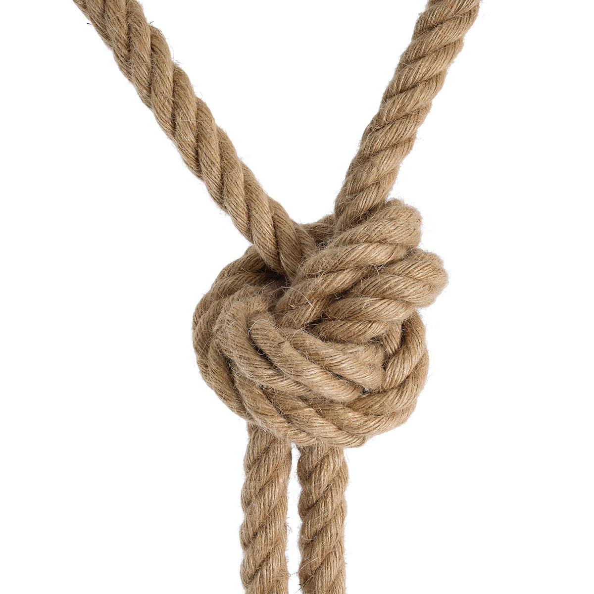 GLOBOSTAR® ROPE 01279 Boho Κρεμαστό Φωτιστικό Οροφής με Ντουί 2 x E27 AC 220-240V IP20 - Μπεζ - Μ30 x Π3.5 x Υ100cm - ledmania.gr