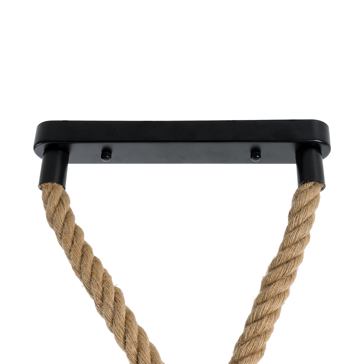 GLOBOSTAR® ROPE 01279 Boho Κρεμαστό Φωτιστικό Οροφής με Ντουί 2 x E27 AC 220-240V IP20 - Μπεζ - Μ30 x Π3.5 x Υ100cm - ledmania.gr