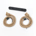 GLOBOSTAR® ROPE 01279 Boho Κρεμαστό Φωτιστικό Οροφής με Ντουί 2 x E27 AC 220-240V IP20 - Μπεζ - Μ30 x Π3.5 x Υ100cm - ledmania.gr
