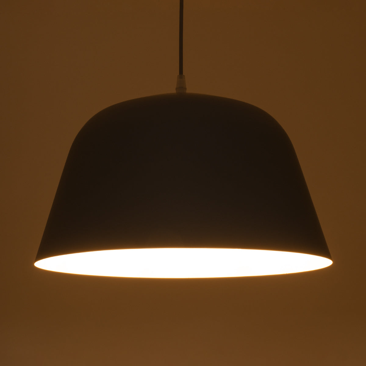 GLOBOSTAR® UPVALE 01282 Μοντέρνο Κρεμαστό Φωτιστικό Οροφής με Ντουί 1 x E27 AC 220-240V IP20 - Γκρι & Λευκό - Μ40 x Π40 x Υ24cm - ledmania.gr