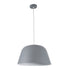 GLOBOSTAR® UPVALE 01282 Μοντέρνο Κρεμαστό Φωτιστικό Οροφής με Ντουί 1 x E27 AC 220-240V IP20 - Γκρι & Λευκό - Μ40 x Π40 x Υ24cm - ledmania.gr