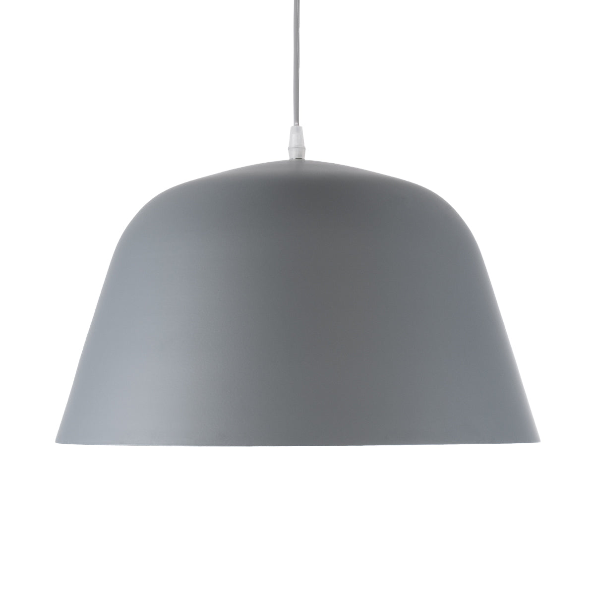 GLOBOSTAR® UPVALE 01282 Μοντέρνο Κρεμαστό Φωτιστικό Οροφής με Ντουί 1 x E27 AC 220-240V IP20 - Γκρι & Λευκό - Μ40 x Π40 x Υ24cm - ledmania.gr