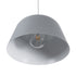 GLOBOSTAR® UPVALE 01282 Μοντέρνο Κρεμαστό Φωτιστικό Οροφής με Ντουί 1 x E27 AC 220-240V IP20 - Γκρι & Λευκό - Μ40 x Π40 x Υ24cm - ledmania.gr