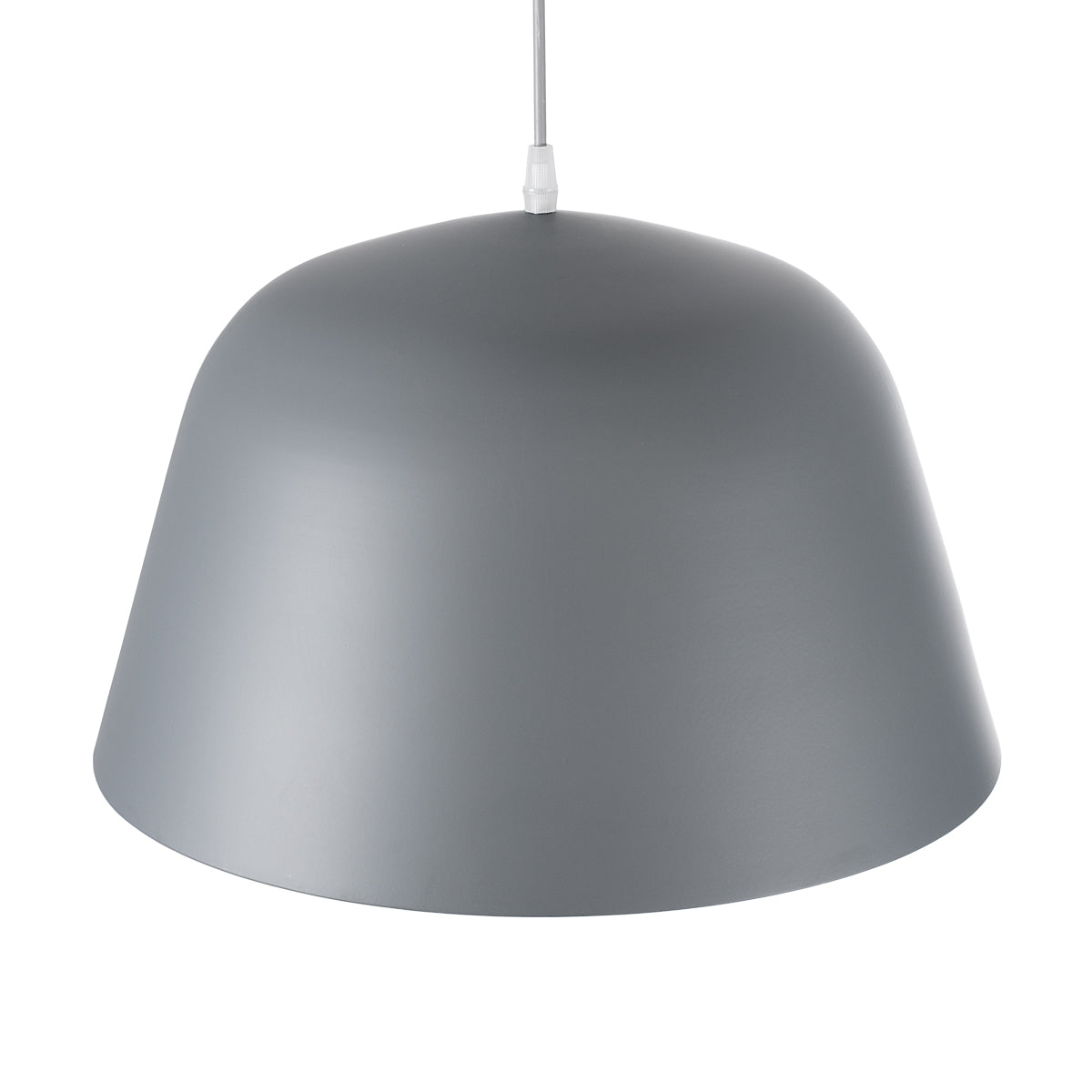 GLOBOSTAR® UPVALE 01282 Μοντέρνο Κρεμαστό Φωτιστικό Οροφής με Ντουί 1 x E27 AC 220-240V IP20 - Γκρι & Λευκό - Μ40 x Π40 x Υ24cm - ledmania.gr
