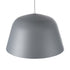 GLOBOSTAR® UPVALE 01282 Μοντέρνο Κρεμαστό Φωτιστικό Οροφής με Ντουί 1 x E27 AC 220-240V IP20 - Γκρι & Λευκό - Μ40 x Π40 x Υ24cm - ledmania.gr