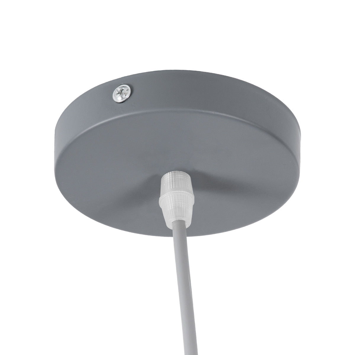 GLOBOSTAR® UPVALE 01282 Μοντέρνο Κρεμαστό Φωτιστικό Οροφής με Ντουί 1 x E27 AC 220-240V IP20 - Γκρι & Λευκό - Μ40 x Π40 x Υ24cm - ledmania.gr