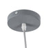 GLOBOSTAR® UPVALE 01282 Μοντέρνο Κρεμαστό Φωτιστικό Οροφής με Ντουί 1 x E27 AC 220-240V IP20 - Γκρι & Λευκό - Μ40 x Π40 x Υ24cm - ledmania.gr
