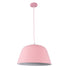 GloboStar® UPVALE 01284 Μοντέρνο Κρεμαστό Φωτιστικό Οροφής Μονόφωτο Ροζ Μεταλλικό Καμπάνα Φ40 x Y24cm - ledmania.gr
