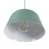 GLOBOSTAR® UPVALE 01285 Μοντέρνο Κρεμαστό Φωτιστικό Οροφής με Ντουί 1 x E27 AC 220-240V IP20 - Πράσινο & Λευκό - Μ40 x Π40 x Υ24cm - ledmania.gr