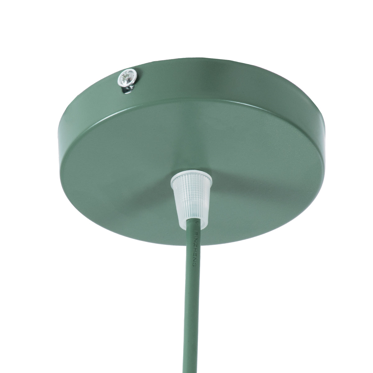 GLOBOSTAR® UPVALE 01285 Μοντέρνο Κρεμαστό Φωτιστικό Οροφής με Ντουί 1 x E27 AC 220-240V IP20 - Πράσινο & Λευκό - Μ40 x Π40 x Υ24cm - ledmania.gr