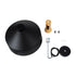 GloboStar® CALYPSO 01334-B Μοντέρνο Κρεμαστό Φωτιστικό Οροφής Μονόφωτο 1 x E27 Μαύρο - Χρυσό Μεταλλικό με Ξύλινη Βάση Καμπάνα Φ36 x Υ35cm - ledmania.gr