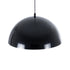GloboStar® LUNE 01341 Μοντέρνο Κρεμαστό Φωτιστικό Καμπάνα Μονόφωτο 1 x E27 IP20 Μαύρο & Χρυσό Μέταλλο - Μ40 x Π40 x Υ20cm - ledmania.gr