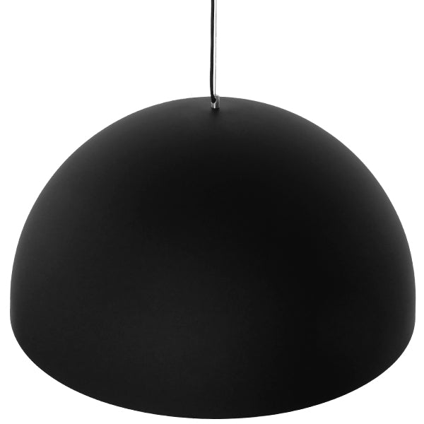 GloboStar® MEDEA 01344 Μοντέρνο Κρεμαστό Φωτιστικό Οροφής Μονόφωτο Μαύρο - Χρυσό Μεταλλικό Καμπάνα Φ60 x Υ30cm - ledmania.gr