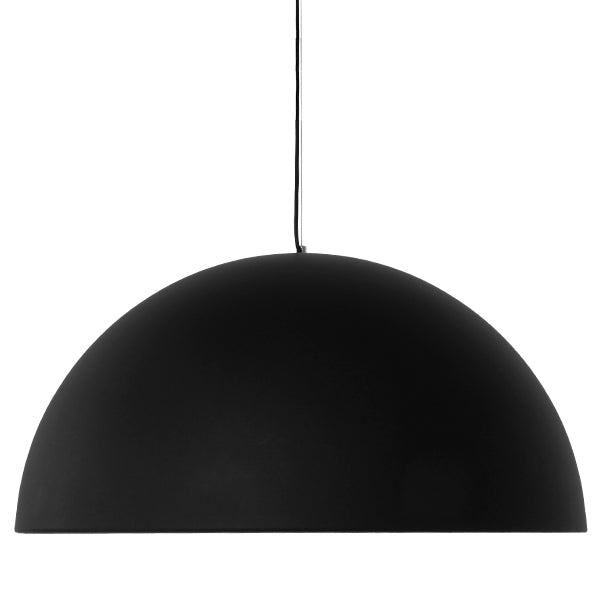 GloboStar® MEDEA 01344 Μοντέρνο Κρεμαστό Φωτιστικό Οροφής Μονόφωτο Μαύρο - Χρυσό Μεταλλικό Καμπάνα Φ60 x Υ30cm - ledmania.gr