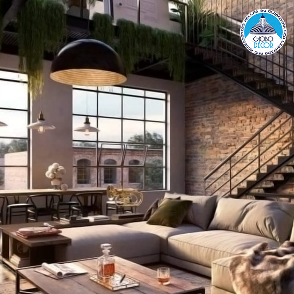 GloboStar® MEDEA 01344 Μοντέρνο Κρεμαστό Φωτιστικό Οροφής Μονόφωτο Μαύρο - Χρυσό Μεταλλικό Καμπάνα Φ60 x Υ30cm - ledmania.gr