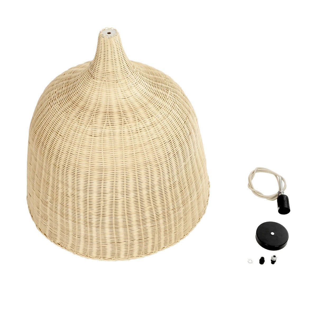 GLOBOSTAR® BAHAMAS 01370 Boho Κρεμαστό Φωτιστικό Οροφής με Ντουί 1 x E27 AC 220-240V IP20 - Μπεζ - Μ60 x Π60 x Υ60cm - ledmania.gr