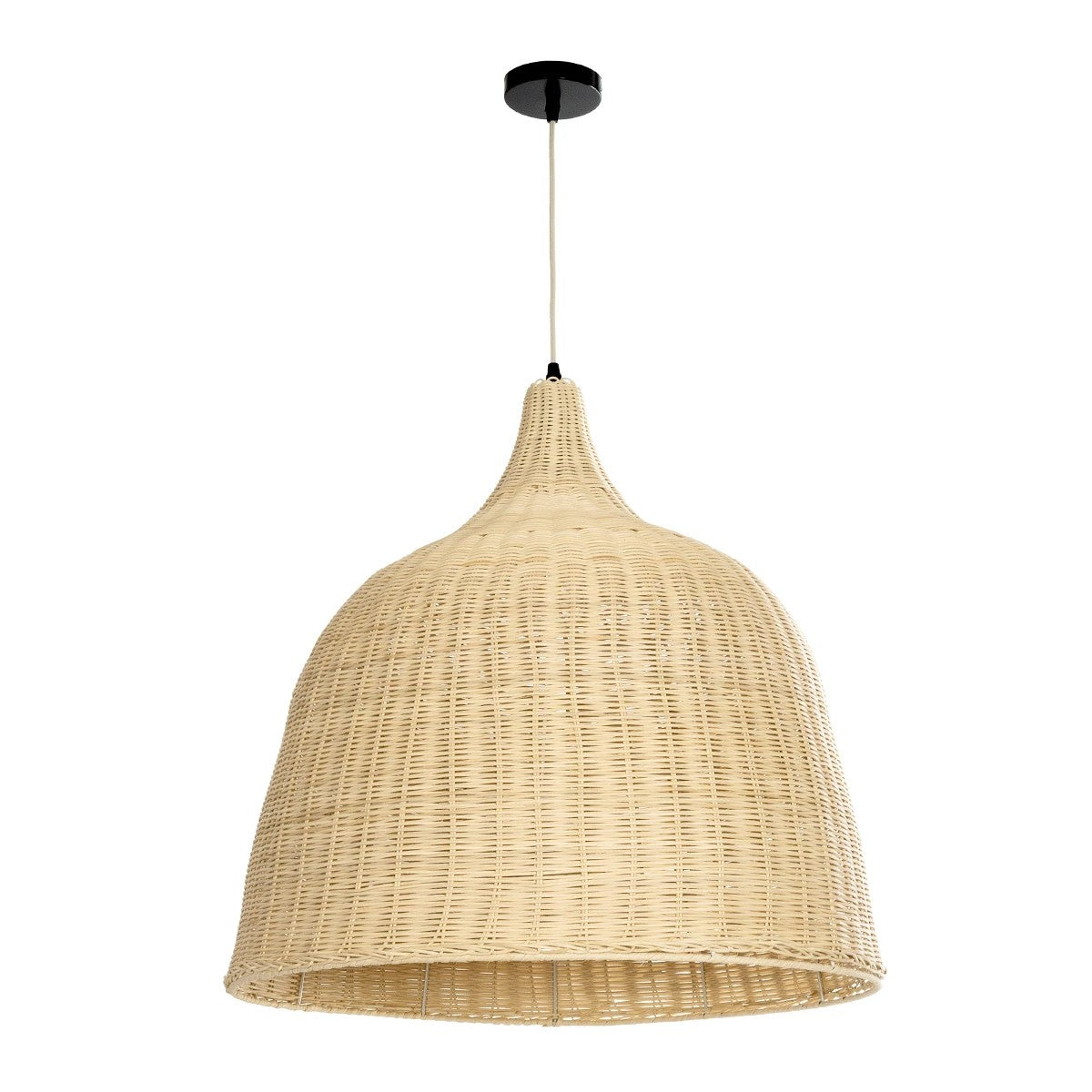 GLOBOSTAR® BAHAMAS 01370 Boho Κρεμαστό Φωτιστικό Οροφής με Ντουί 1 x E27 AC 220-240V IP20 - Μπεζ - Μ60 x Π60 x Υ60cm - ledmania.gr