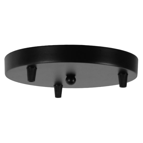 GloboStar® JASPER 01375 SET 3 Μοντέρνα Κρεμαστά Φωτιστικά Οροφής Τρίφωτο 3 x E27 Μαύρα Λευκά Μεταλλικά Καμπάνα Φ25 x Υ22cm - ledmania.gr