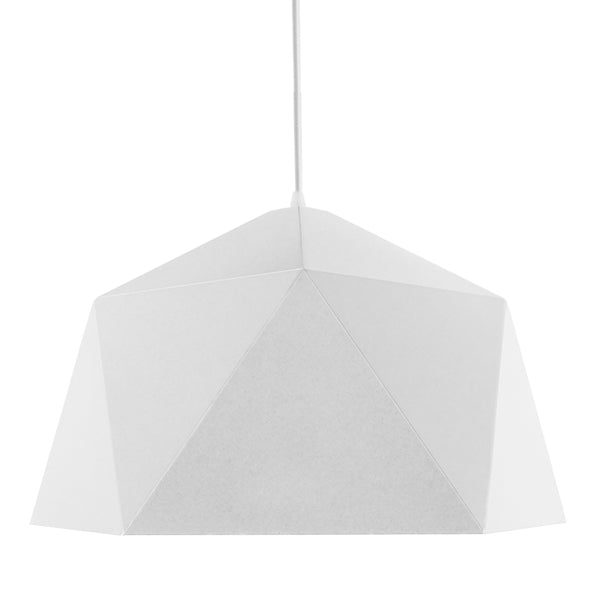 GLOBOSTAR® HEXAGON 01378 Μοντέρνο Κρεμαστό Φωτιστικό Οροφής με Ντουί 1 x E27 AC 220-240V IP20 - Λευκό & Χρυσό - Μ46 x Π46 x Y25cm - ledmania.gr