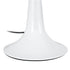 GloboStar® AMBROSIA 01395 Μοντέρνο Επιτραπέζιο Φωτιστικό Πορτατίφ Μονόφωτο 1 x E27 IP20 Λευκό Μέταλλo με Λευκό Ύφασμα - Μ25 x Π25 x Υ46cm - ledmania.gr