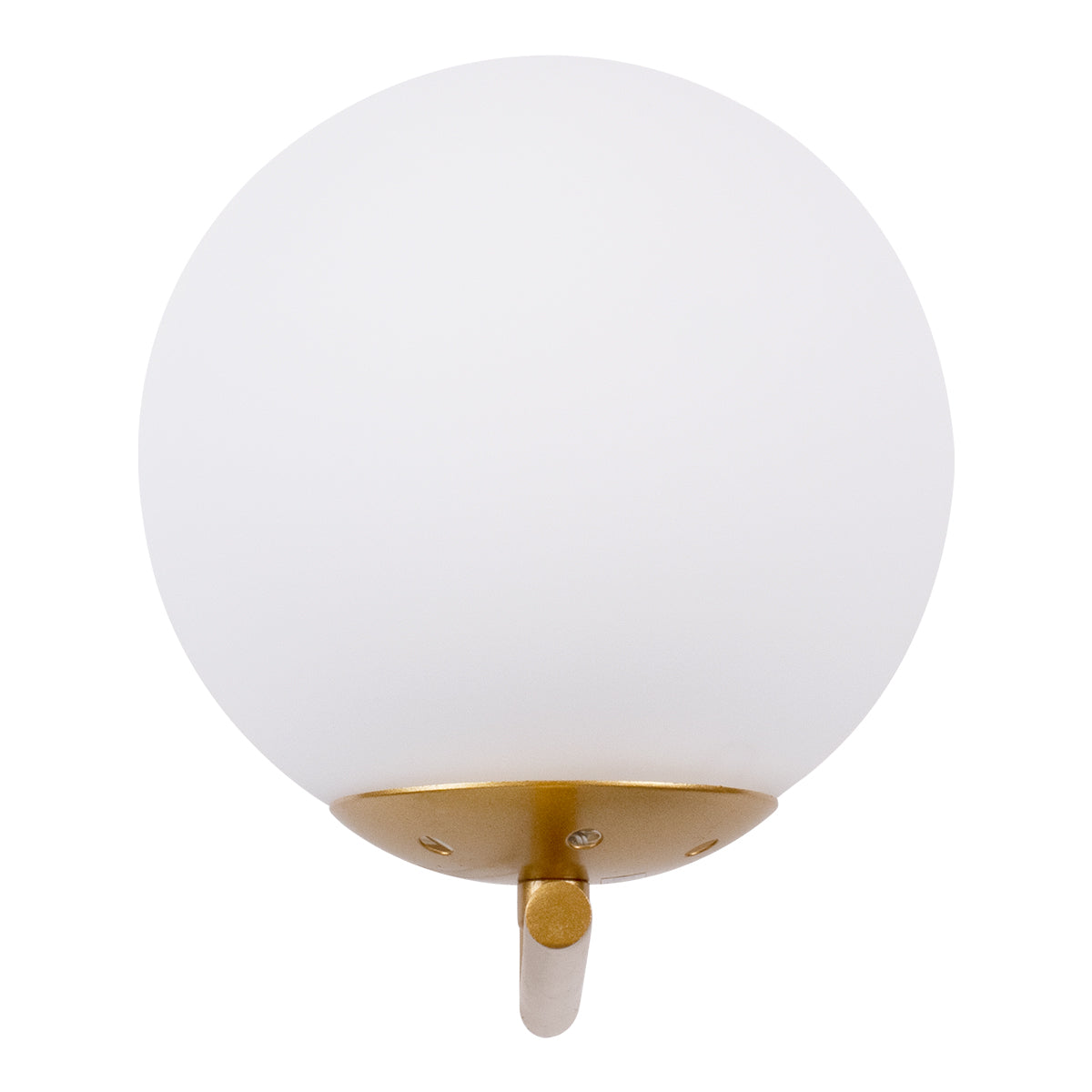 GLOBOSTAR® JADA 01426 Μοντέρνο Φωτιστικό Τοίχου - Απλίκα με Ντουί 1 x E27 AC 220-240V IP20 - Χρυσό & Λευκό - Μ15 x Π21.5 x Υ18cm - ledmania.gr