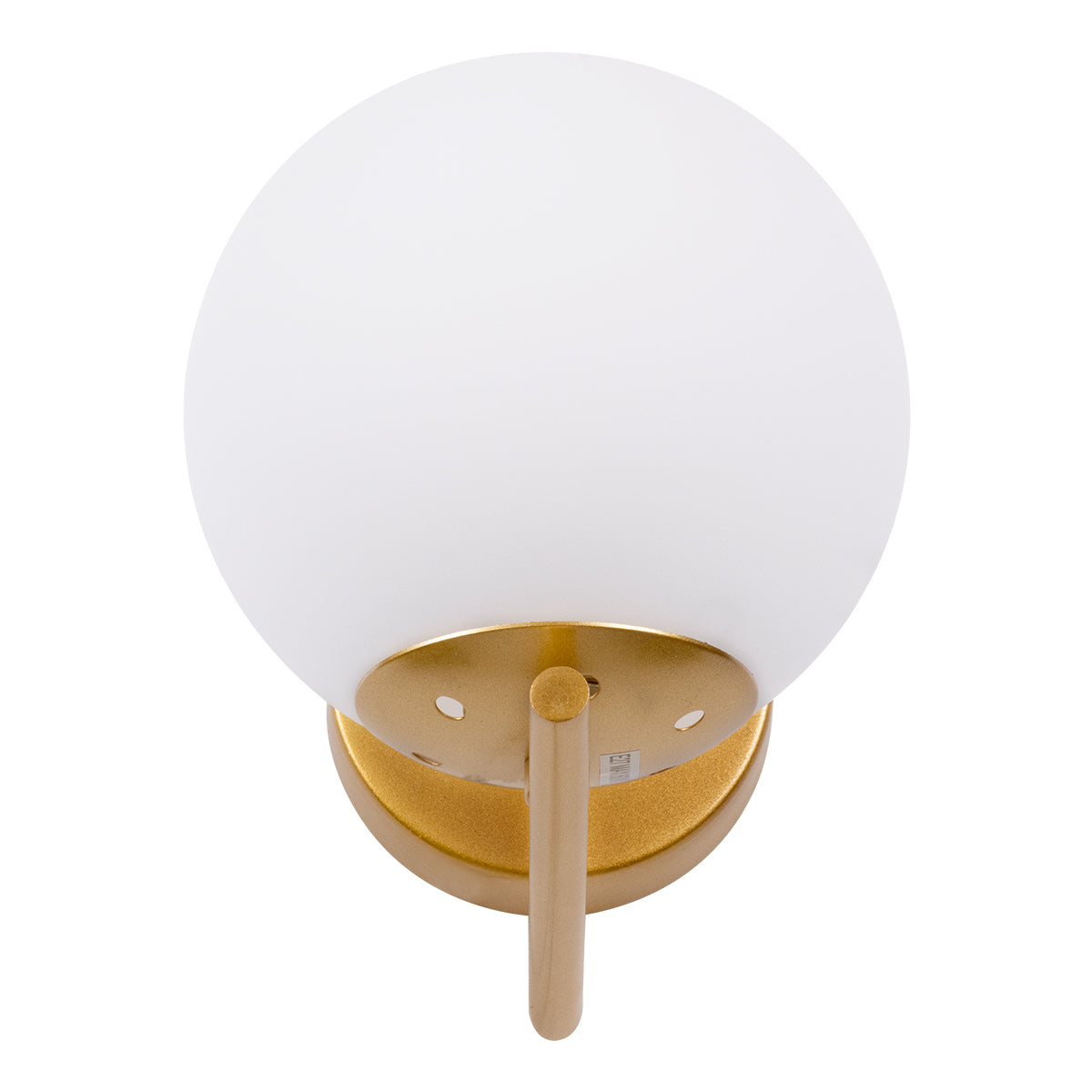 GLOBOSTAR® JADA 01426 Μοντέρνο Φωτιστικό Τοίχου - Απλίκα με Ντουί 1 x E27 AC 220-240V IP20 - Χρυσό & Λευκό - Μ15 x Π21.5 x Υ18cm - ledmania.gr