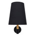 GLOBOSTAR® LYDFORD 01432 Μοντέρνο Φωτιστικό Τοίχου - Απλίκα με Ντουί 1 x E27 AC 220-240V IP20 - Μαύρο - Μ20 x Π28 x Υ36cm - ledmania.gr