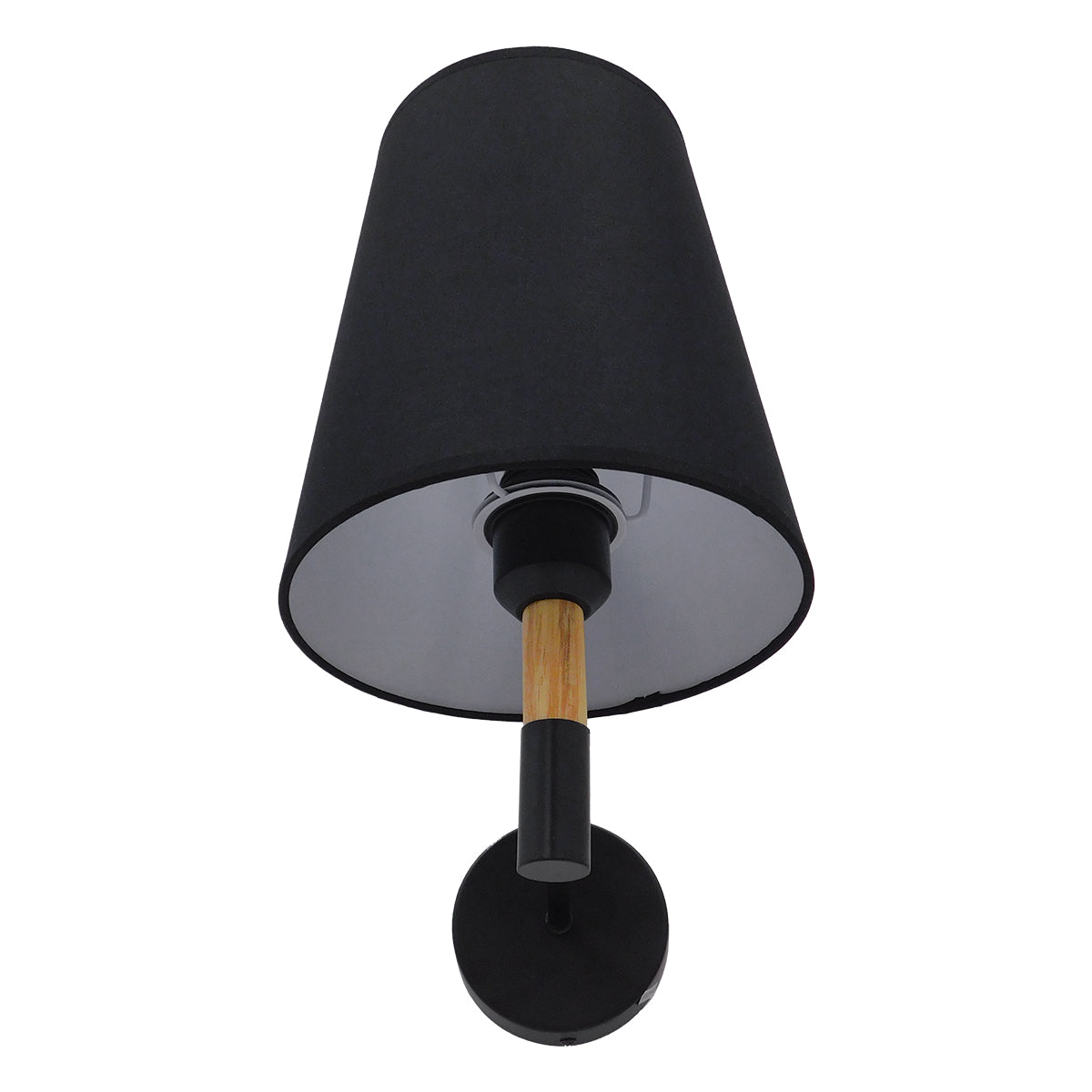 GLOBOSTAR® LYDFORD 01432 Μοντέρνο Φωτιστικό Τοίχου - Απλίκα με Ντουί 1 x E27 AC 220-240V IP20 - Μαύρο - Μ20 x Π28 x Υ36cm - ledmania.gr