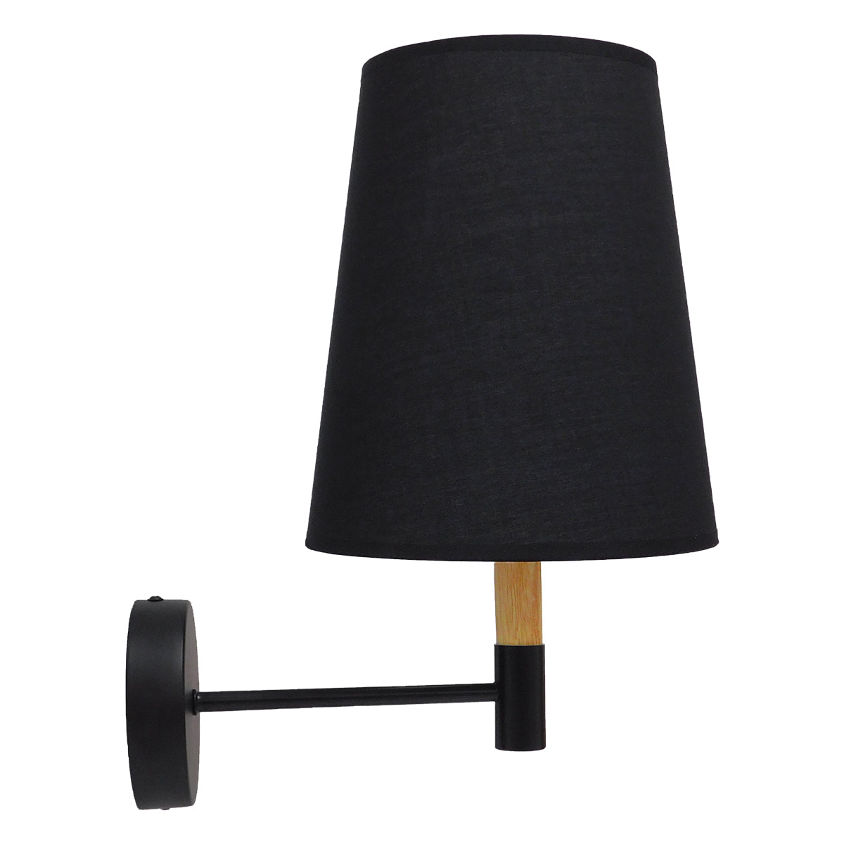 GLOBOSTAR® LYDFORD 01432 Μοντέρνο Φωτιστικό Τοίχου - Απλίκα με Ντουί 1 x E27 AC 220-240V IP20 - Μαύρο - Μ20 x Π28 x Υ36cm - ledmania.gr