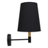 GLOBOSTAR® LYDFORD 01432 Μοντέρνο Φωτιστικό Τοίχου - Απλίκα με Ντουί 1 x E27 AC 220-240V IP20 - Μαύρο - Μ20 x Π28 x Υ36cm - ledmania.gr