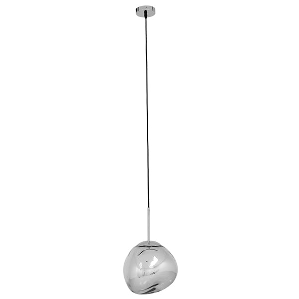 GLOBOSTAR® DIXAR 01460 Μοντέρνο Κρεμαστό Φωτιστικό Οροφής με Ντουί 1 x E27 AC 220-240V IP20 - Νίκελ Φιμέ - Μ28 x Π28 x Υ40cm - ledmania.gr