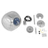 GLOBOSTAR® DIXAR 01460 Μοντέρνο Κρεμαστό Φωτιστικό Οροφής με Ντουί 1 x E27 AC 220-240V IP20 - Νίκελ Φιμέ - Μ28 x Π28 x Υ40cm - ledmania.gr