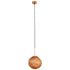 GLOBOSTAR® DIXAR 01461 Μοντέρνο Κρεμαστό Φωτιστικό Οροφής με Ντουί 1 x E27 AC 220-240V IP20 - Χάλκινο Φιμέ - Μ28 x Π28 x Υ40cm - ledmania.gr