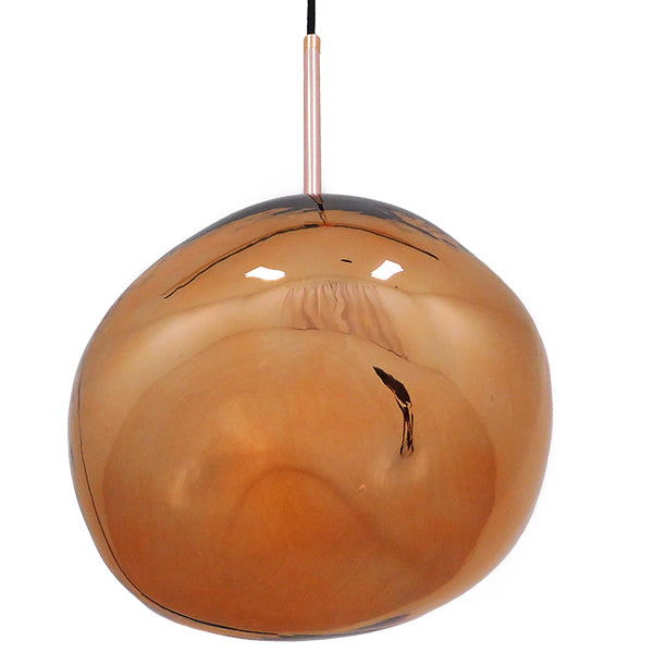 GLOBOSTAR® DIXAR 01461 Μοντέρνο Κρεμαστό Φωτιστικό Οροφής με Ντουί 1 x E27 AC 220-240V IP20 - Χάλκινο Φιμέ - Μ28 x Π28 x Υ40cm - ledmania.gr