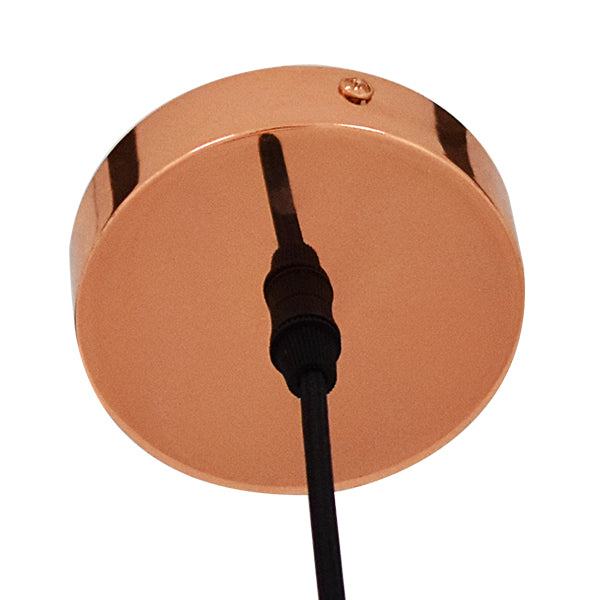GLOBOSTAR® DIXAR 01461 Μοντέρνο Κρεμαστό Φωτιστικό Οροφής με Ντουί 1 x E27 AC 220-240V IP20 - Χάλκινο Φιμέ - Μ28 x Π28 x Υ40cm - ledmania.gr