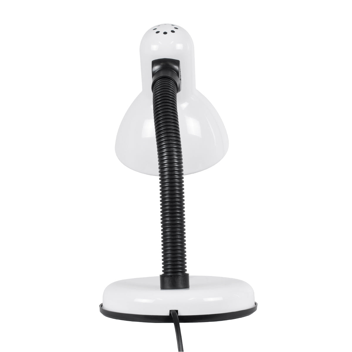 GLOBOSTAR® STUDENT 01531 Μοντέρνο Επιτραπέζιο Φωτιστικό Πορτατίφ με Ντουί 1 x E27 AC 220-240V IP20 - Λευκό - Μ12 x Π12 x Υ32cm - ledmania.gr