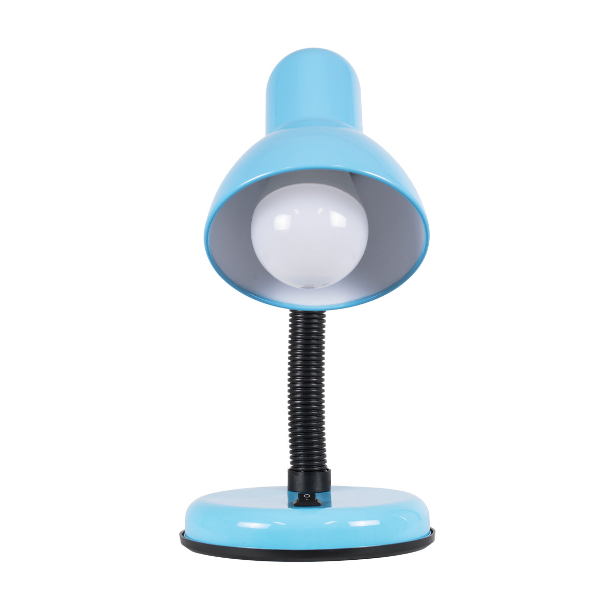 GLOBOSTAR® STUDENT 01532 Μοντέρνο Επιτραπέζιο Φωτιστικό Πορτατίφ με Ντουί 1 x E27 AC 220-240V IP20 - Γαλάζιο - Μ12 x Π12 x Υ32cm - ledmania.gr