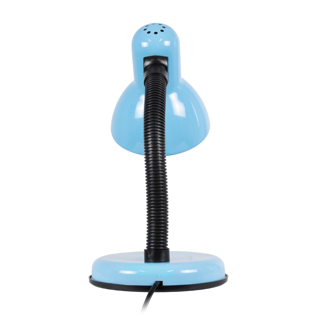 GLOBOSTAR® STUDENT 01532 Μοντέρνο Επιτραπέζιο Φωτιστικό Πορτατίφ με Ντουί 1 x E27 AC 220-240V IP20 - Γαλάζιο - Μ12 x Π12 x Υ32cm - ledmania.gr