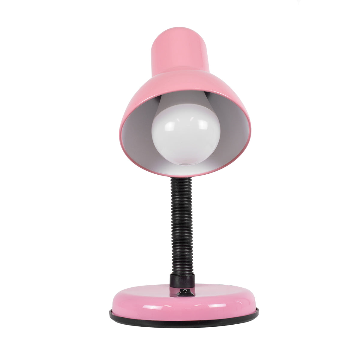 GLOBOSTAR® STUDENT 01534 Μοντέρνο Επιτραπέζιο Φωτιστικό Πορτατίφ με Ντουί 1 x E27 AC 220-240V IP20 - Ροζ - Μ12 x Π12 x Υ32cm - ledmania.gr