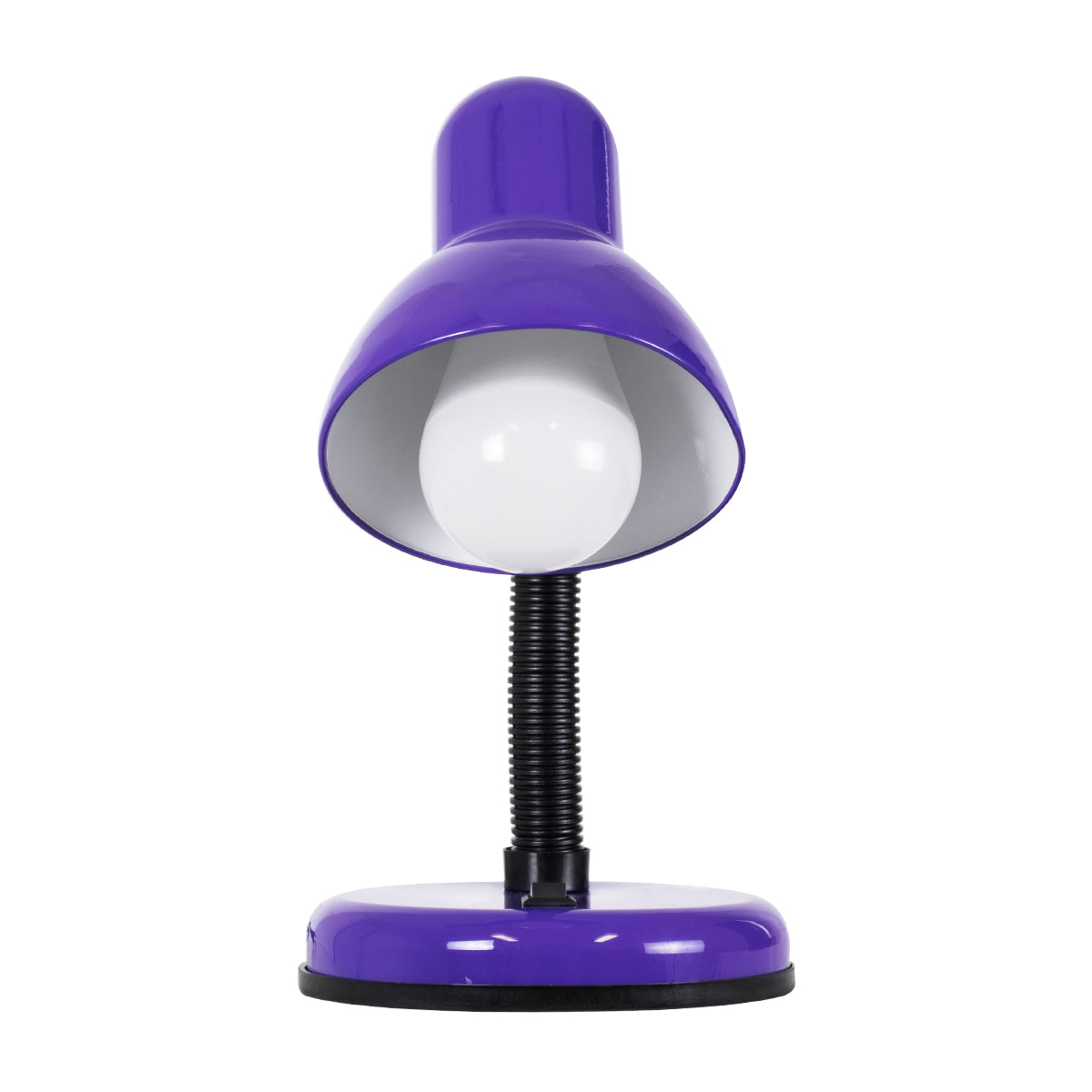 GLOBOSTAR® STUDENT 01537 Μοντέρνο Επιτραπέζιο Φωτιστικό Πορτατίφ με Ντουί 1 x E27 AC 220-240V IP20 - Μωβ - Μ12 x Π12 x Υ32cm - ledmania.gr