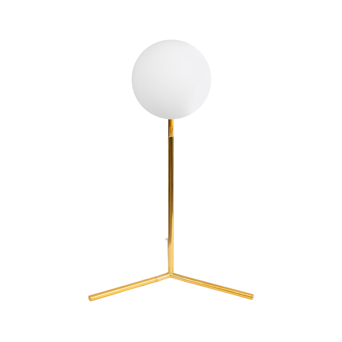 GLOBOSTAR® ELFIS 01551 Μοντέρνο Επιτραπέζιο Φωτιστικό Πορτατίφ με Ντουί 1 x E27 AC 220-240V IP20 - Χρυσό & Λευκό - Μ15 x Π15 x Υ53cm - ledmania.gr