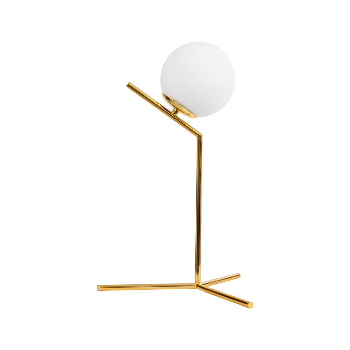 GLOBOSTAR® ELFIS 01551 Μοντέρνο Επιτραπέζιο Φωτιστικό Πορτατίφ με Ντουί 1 x E27 AC 220-240V IP20 - Χρυσό & Λευκό - Μ15 x Π15 x Υ53cm - ledmania.gr